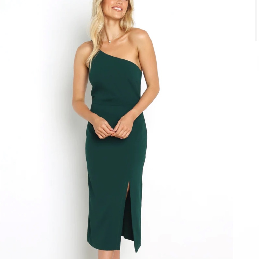 Petal + Pup Xiomar Emerald Green Midi Dress Size 0
